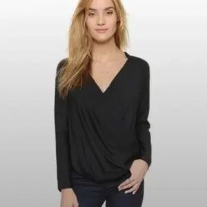 James Perse Black Blouse